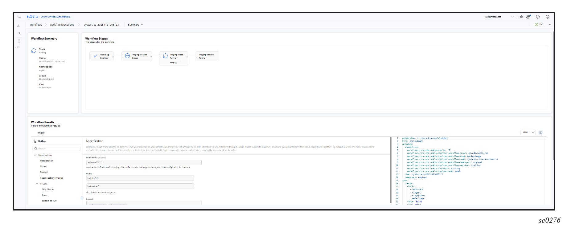 Workflow Summary page