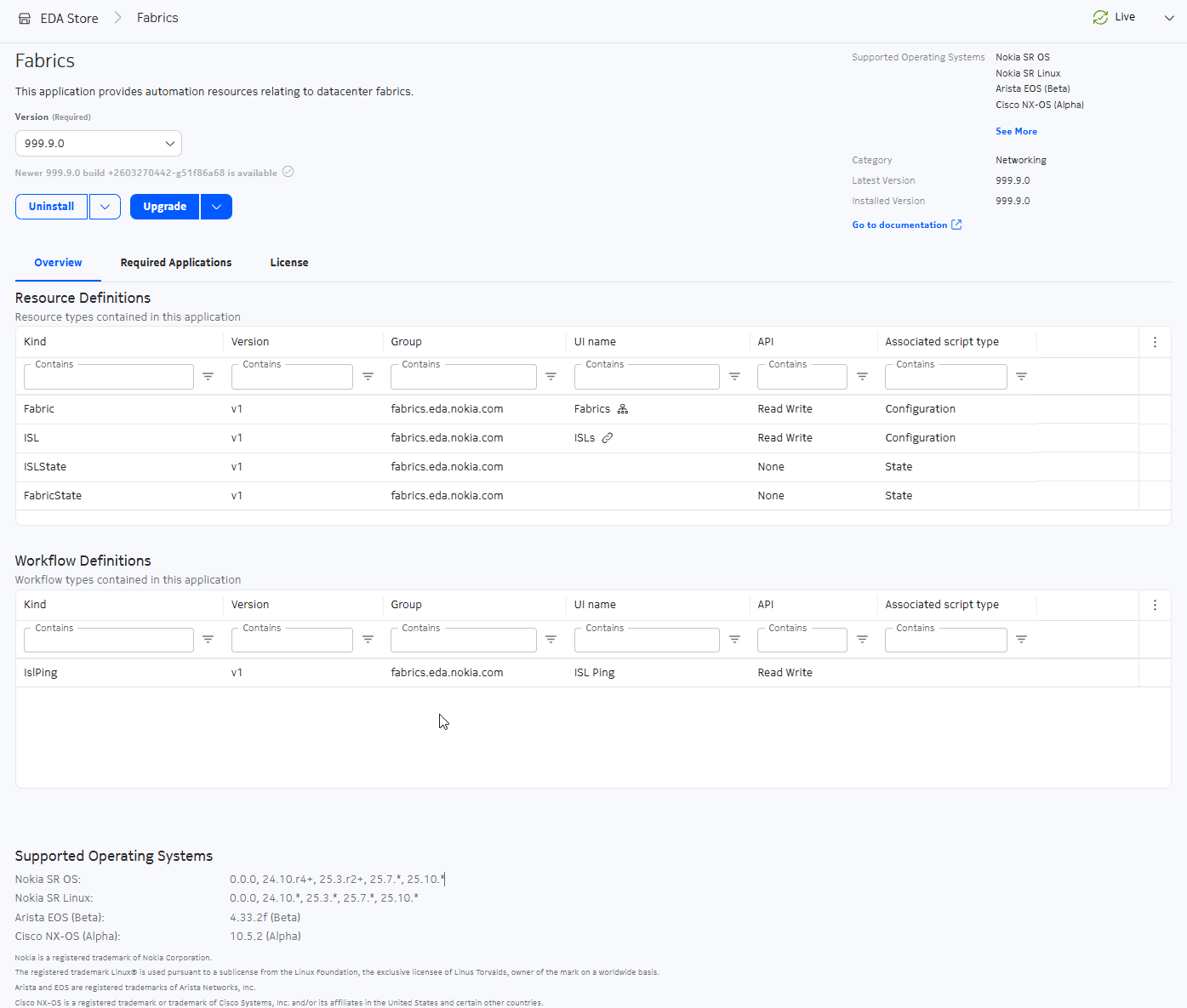 Fabric app example