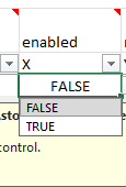 Boolean drop-down