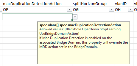 Input prompt on cell selection