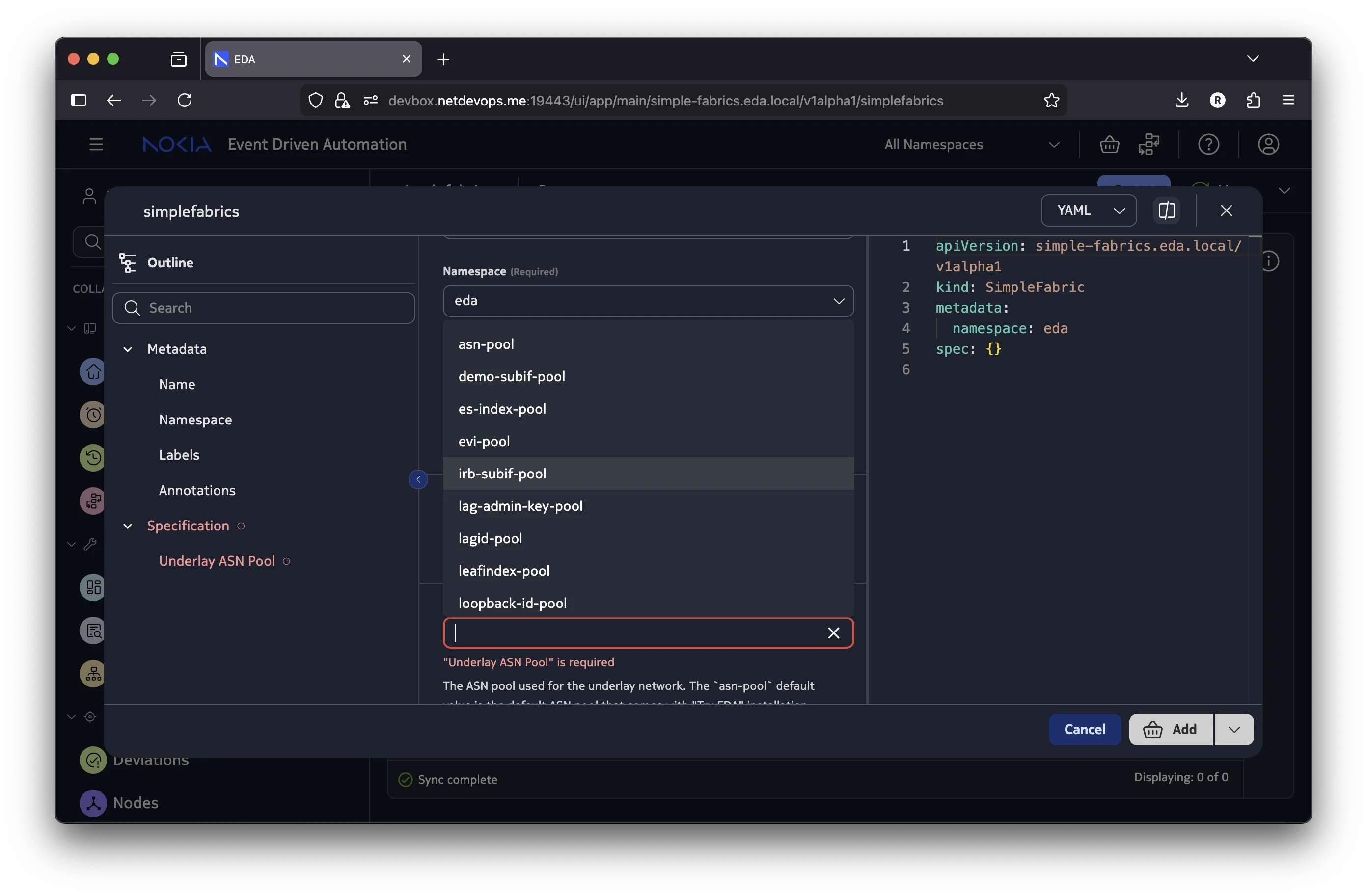Autocompletion in Schema Form
