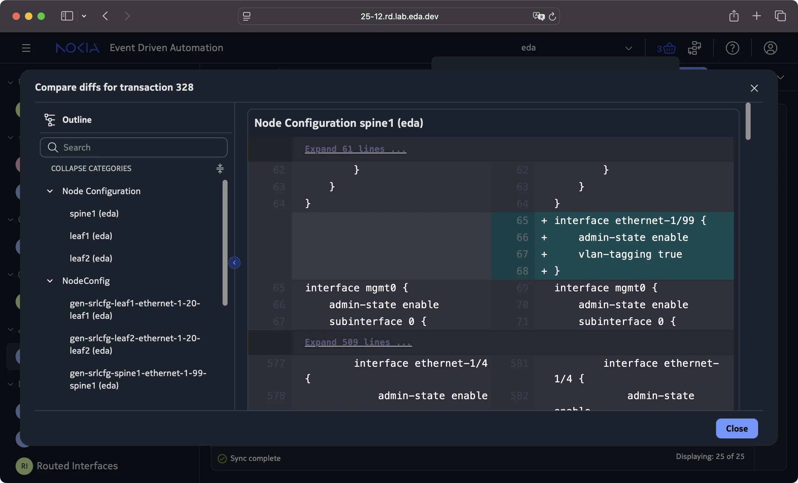 Dry run with an invalid interface