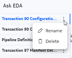 Conversation action menu