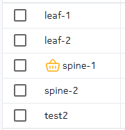 A resource list showing the basket icon