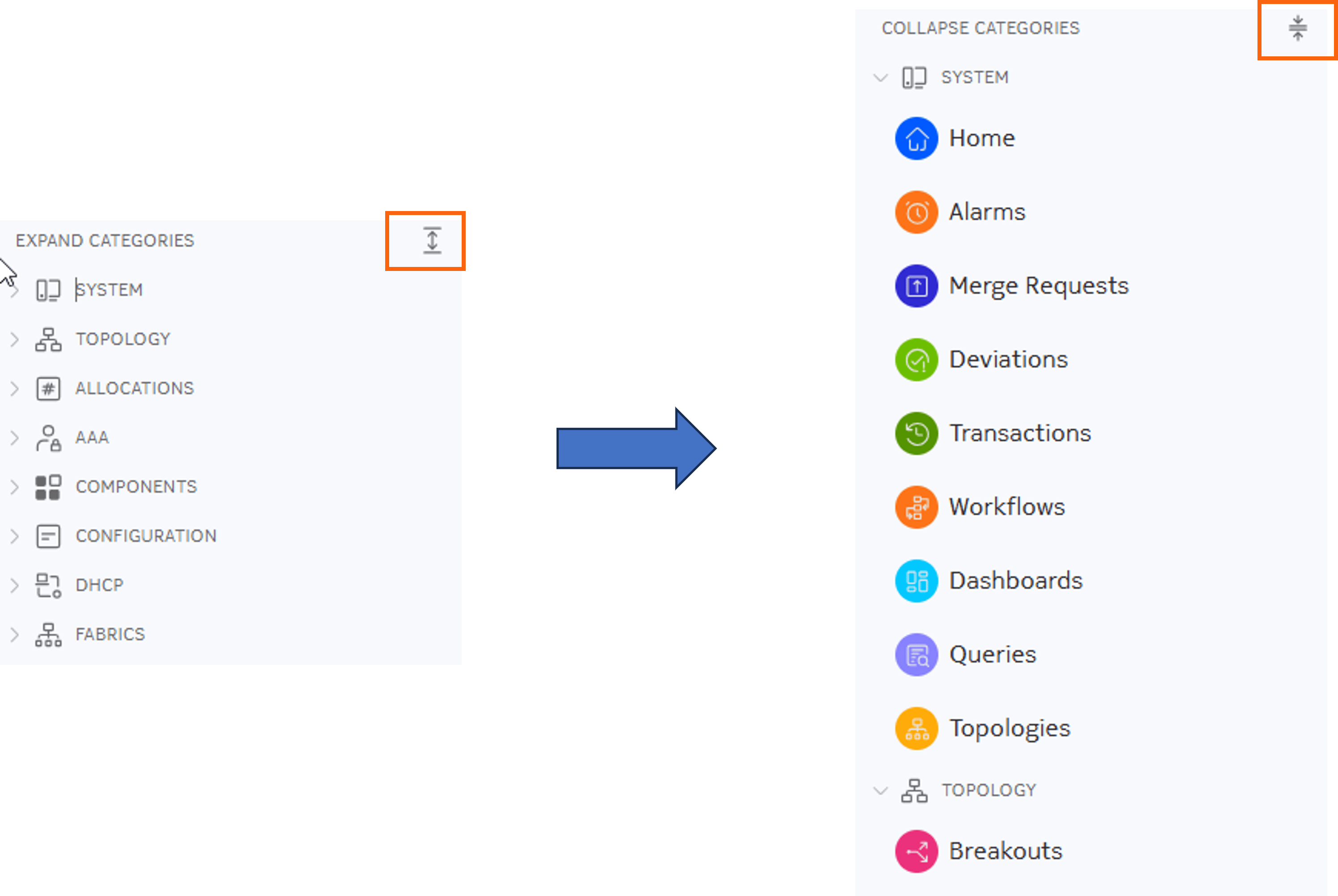 Expand menu toggle
